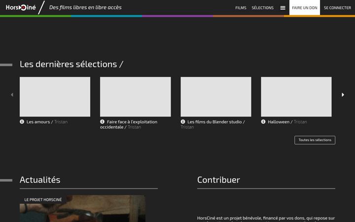 Screenshot of horscine.org