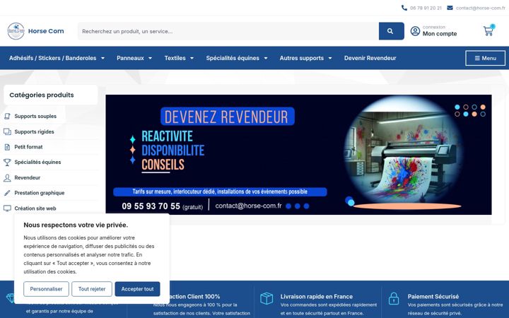 Screenshot of horse-com.fr