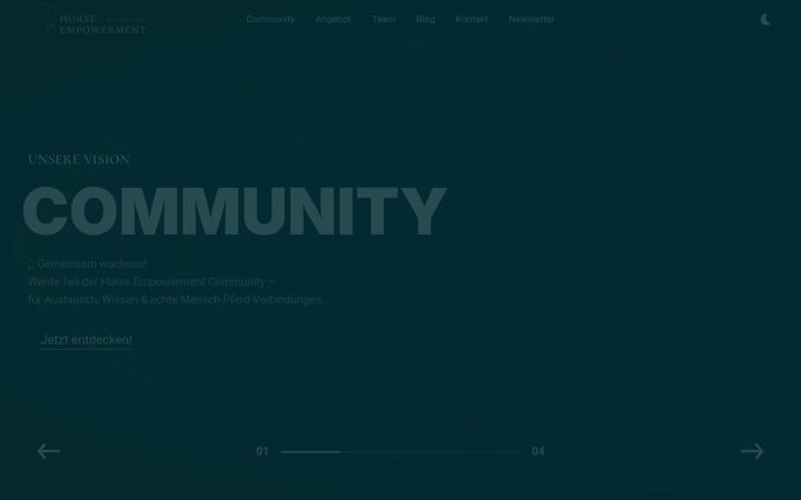 Screenshot of horse-empowerment.eu