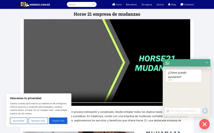 Screenshot of horse21.com.es