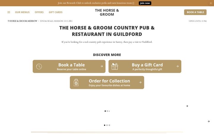 Screenshot of horseandgroommerrow.co.uk
