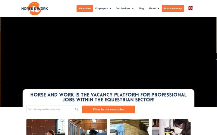 Screenshot of horseandwork.com