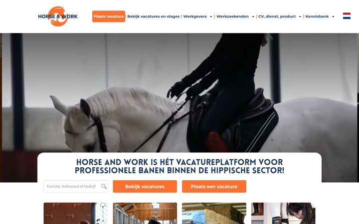 Skærmbillede af horseandwork.nl