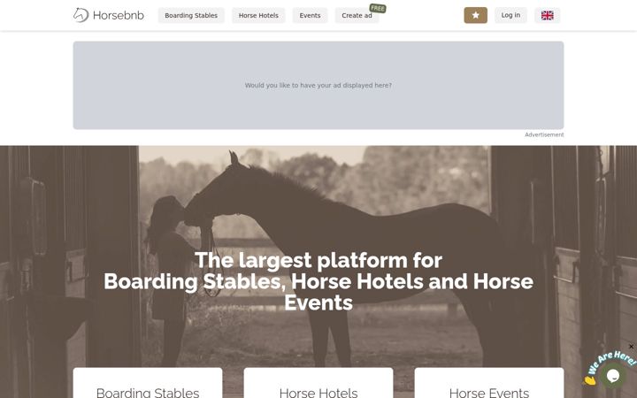 Screenshot of horsebnb.eu