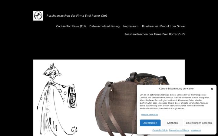 Screenshot of horsehairbag.com