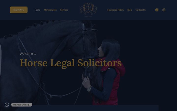 Screenshot of horselegal.co.uk