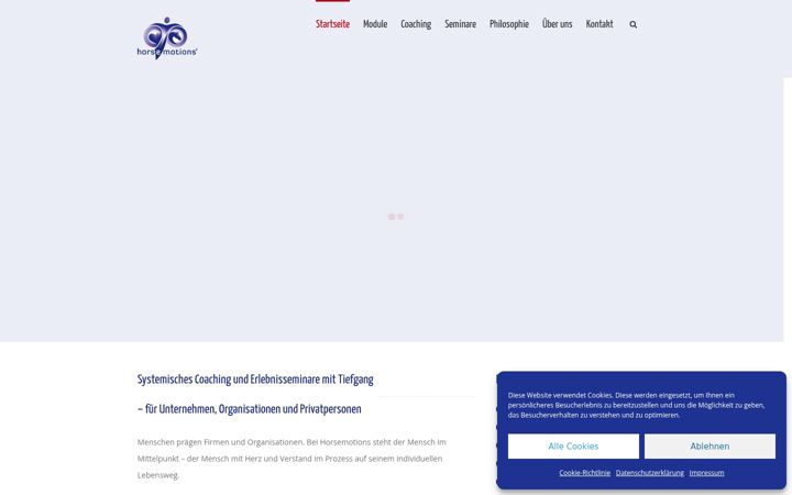 Screenshot of horsemotions.com