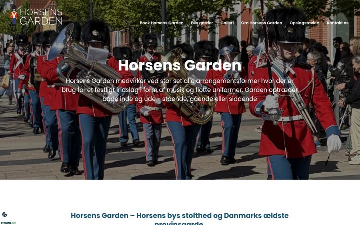 Screenshot of horsensgarden.dk