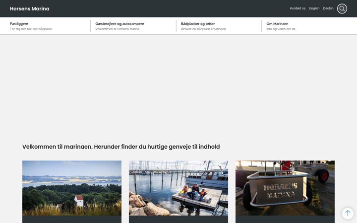 Screenshot of horsensmarina.dk