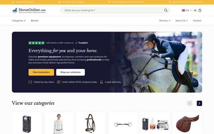 Screenshot of horseonline.com