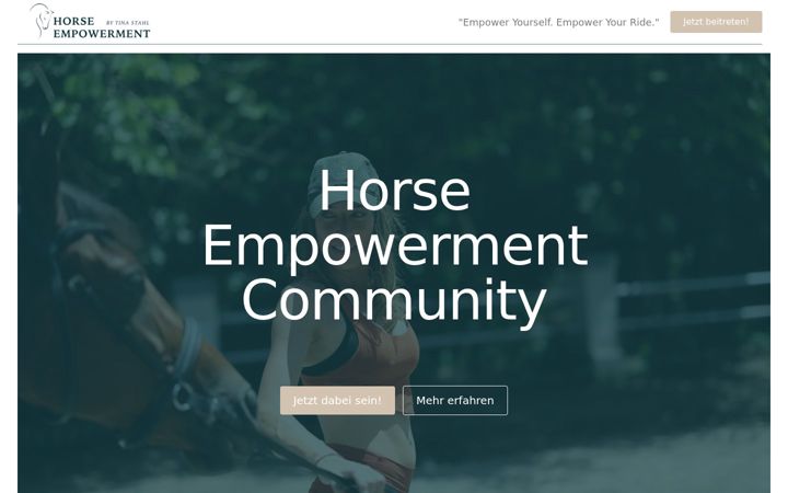 Screenshot of horses.community