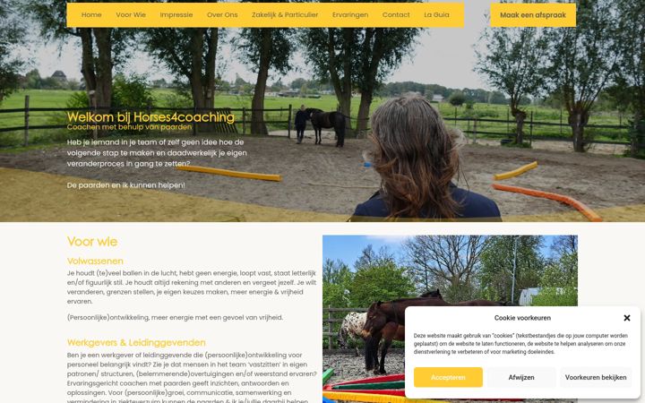 Screenshot of horses4coaching.com