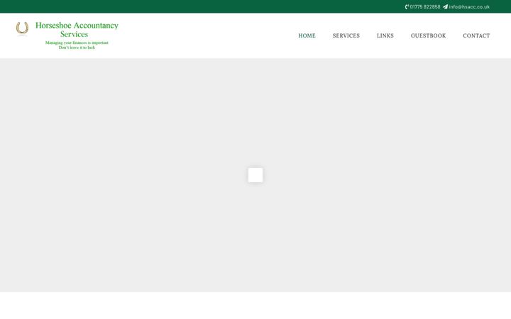 Screenshot of horseshoeaccountancy.co.uk