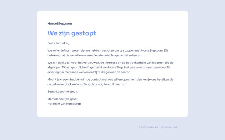 Screenshot of horsestep.com