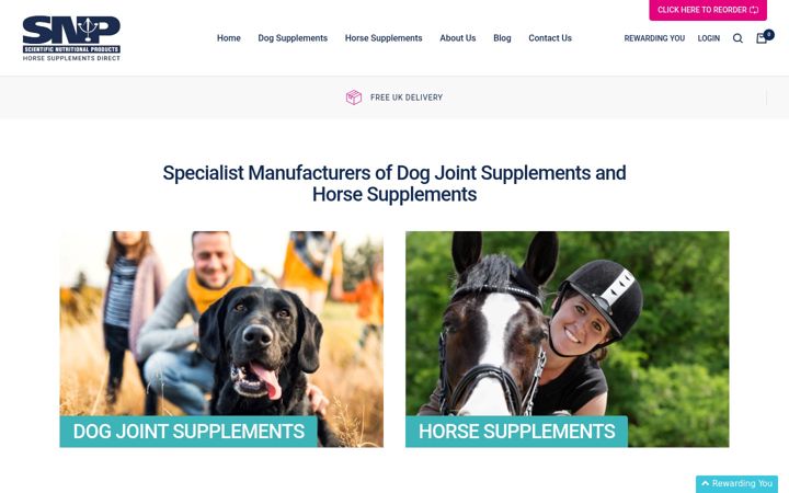 Screenshot of horsesupplementsdirect.co.uk