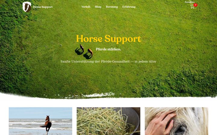 Screenshot of horsesupport.de