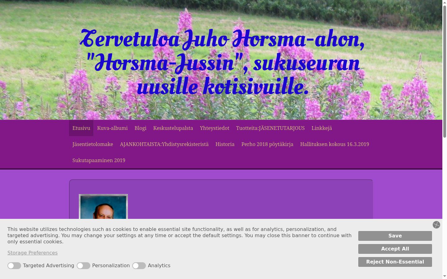 Screenshot tal-banner tal-kunsens muri qabel kwalunkwe interazzjoni