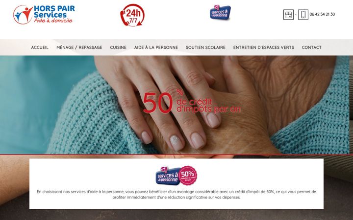 Screenshot of horspairservices.fr