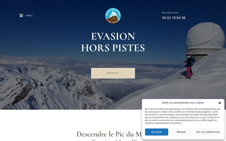 Screenshot of horspistes.fr