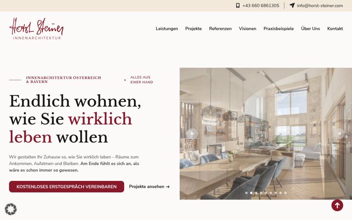 Screenshot of horst-steiner.com