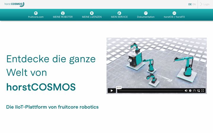 Screenshot of horstcosmos.com