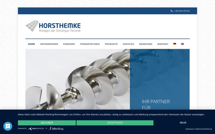 Screenshot of horsthemke-gmbh.de