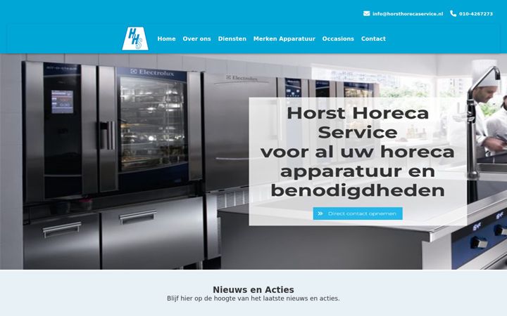 Screenshot of horsthorecaservice.nl