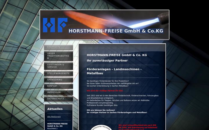 Screenshot of horstmann-freise.de