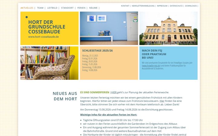 Screenshot of hort-cossebaude.de
