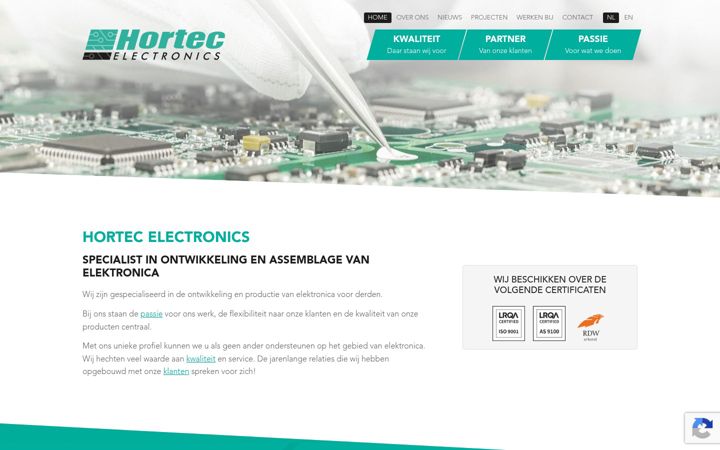 Screenshot of hortec.nl