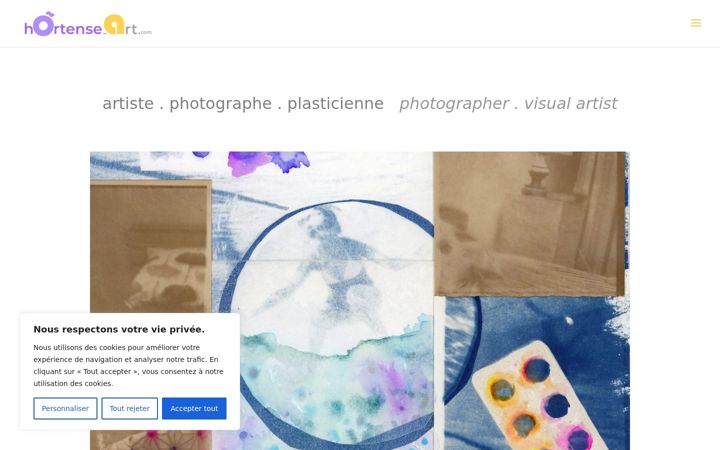 Screenshot of hortense-art.com
