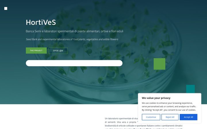 Screenshot of hortives.it