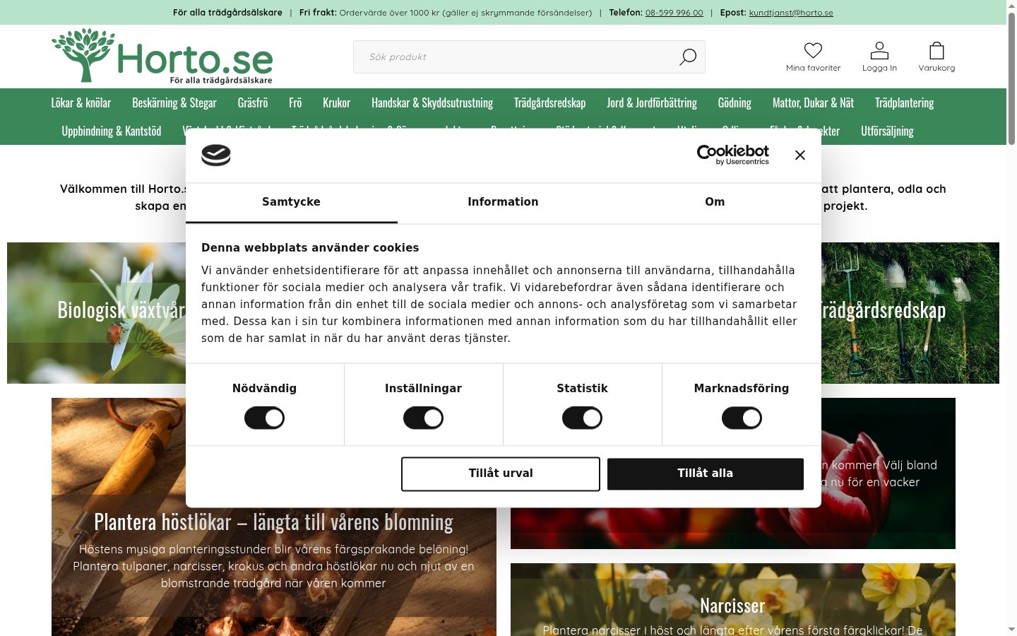 Screenshot tal-banner tal-kunsens muri qabel kwalunkwe interazzjoni