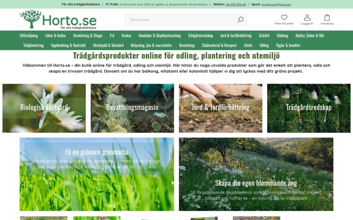 Screenshot of horto.se