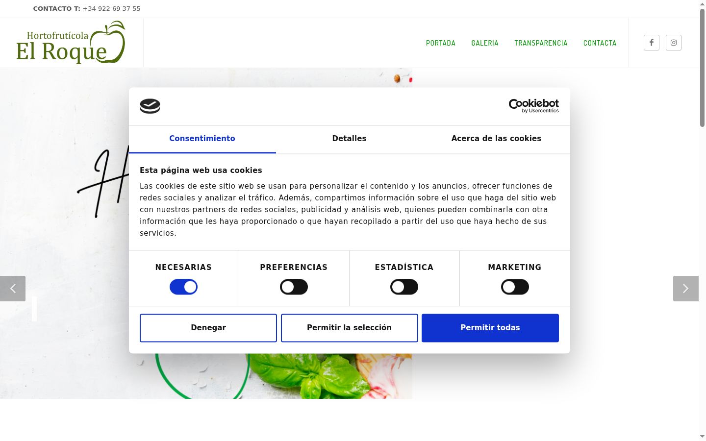 Snímka obrazovky banera súhlasu zobrazeného pred akoukoľvek interakciou