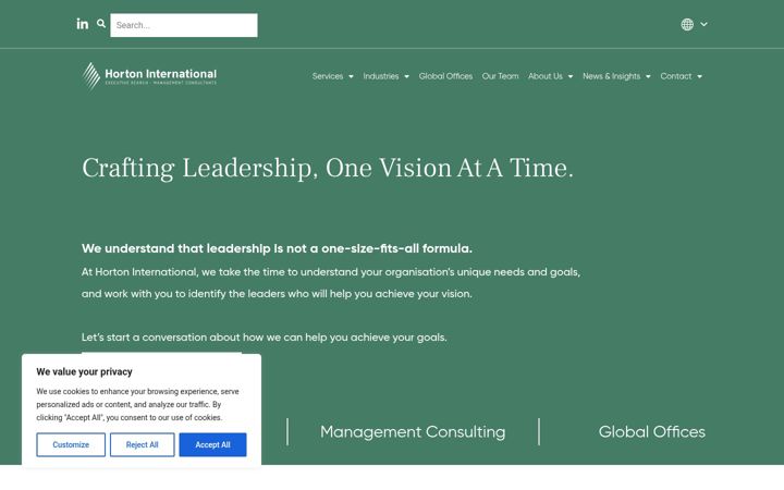 Screenshot of hortoninternational.com
