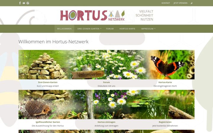 Screenshot of hortus-netzwerk.de