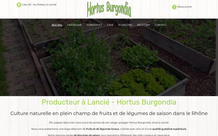 Screenshot of hortusburgondia.fr