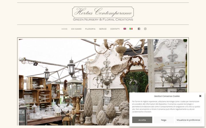 Screenshot of hortuscontemporaneo.it