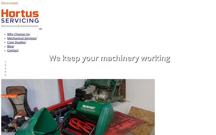 Screenshot of hortusservicing.co.uk