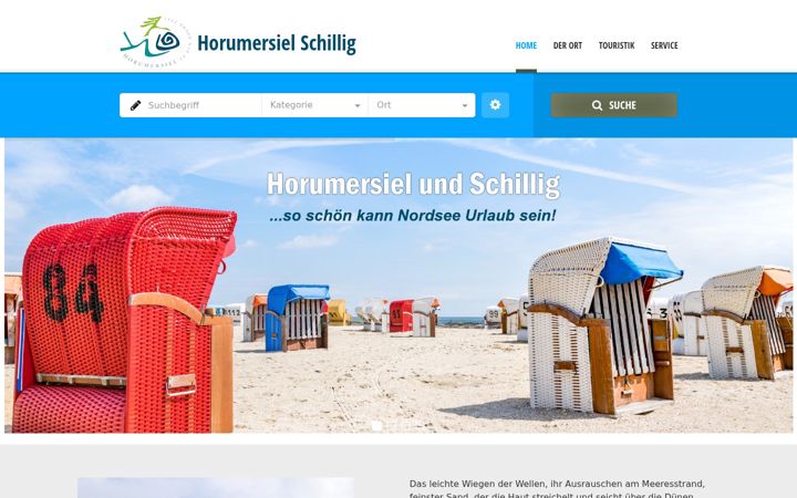 Screenshot of horumersiel-schillig.de