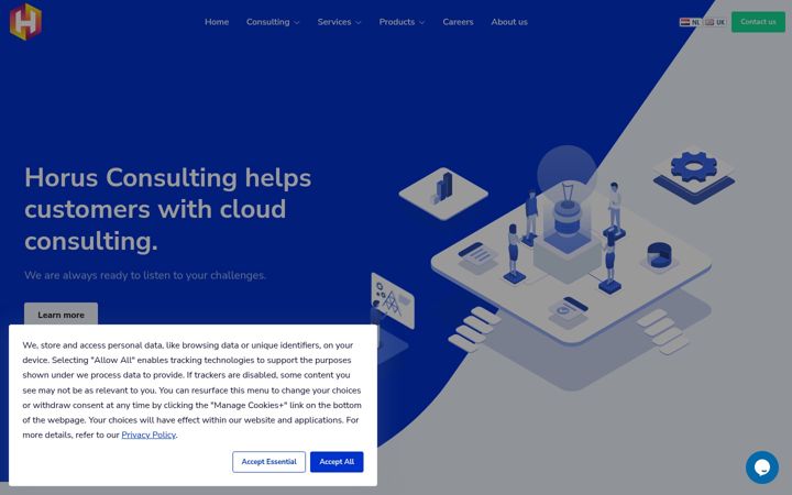 Screenshot of horusconsulting.nl