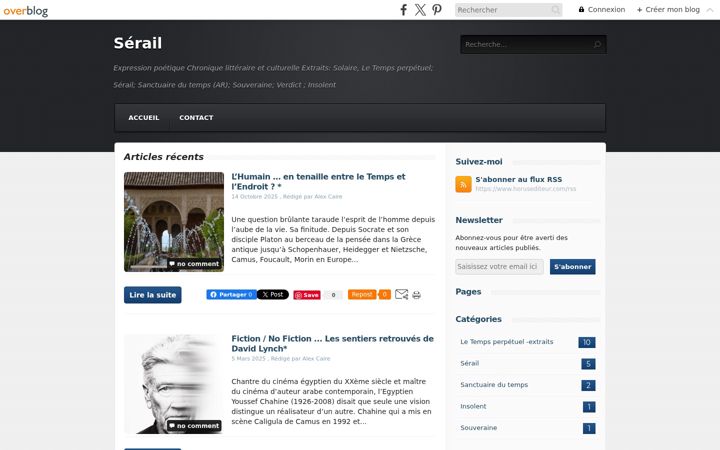 Screenshot of horusediteur.com