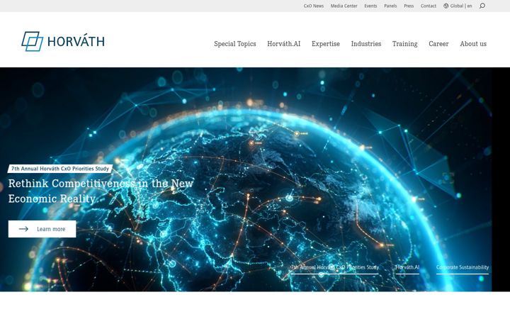 Screenshot of horvath-partners.com