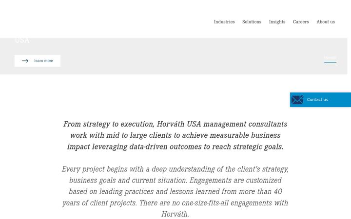 Screenshot of horvath-usa.com