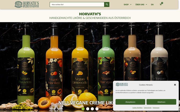 Screenshot of horvaths.at