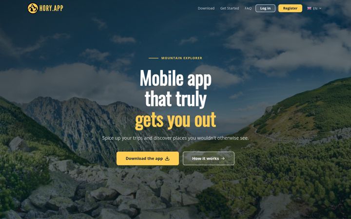 Screenshot of hory.app