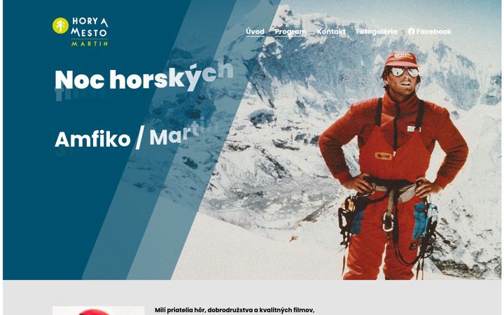 Screenshot of horyamestomartin.sk