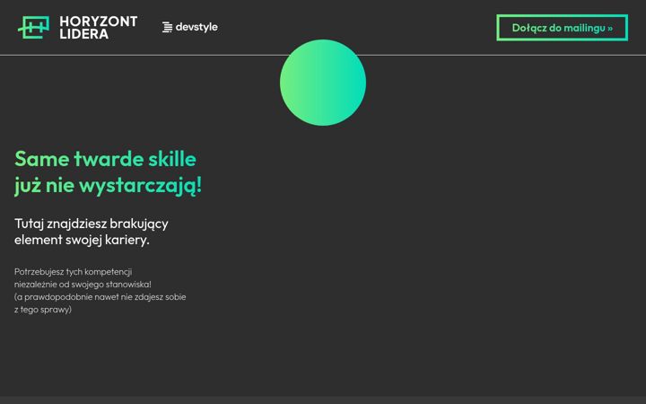 Screenshot of horyzontlidera.pl