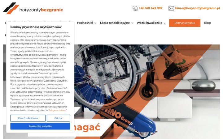 Screenshot of horyzontybezgranic.pl
